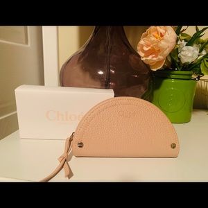 Chloe Blush Zipper Clutch w/ box - ❤️Authetic❤️